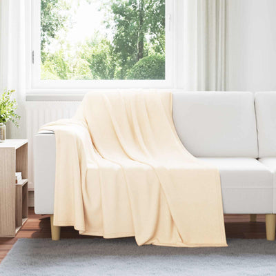 Vidaxl manta crema 200 x 150 cm polar
