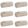 Vidaxl kleden 6 pcs beige 240 x 220 cm fleece