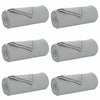 Vidaxl kleden 6 pcs grijs 240 x 220 cm fleece
