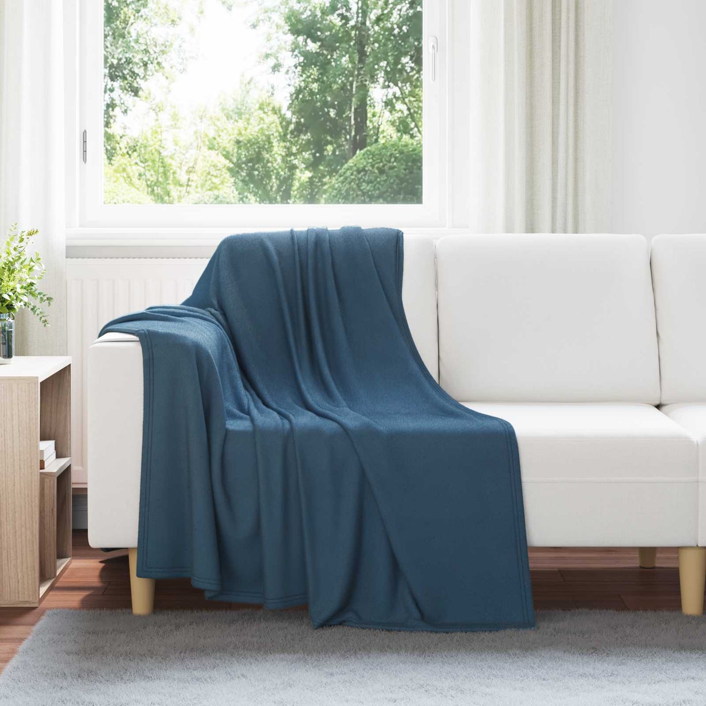 Tappeti VidaXL 6 pezzi in pile blu navy 170 x 130 cm