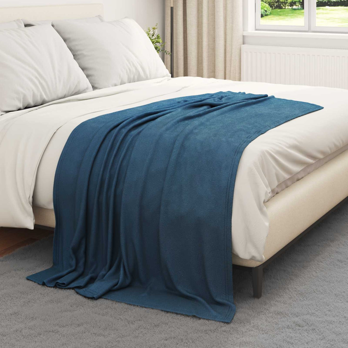 Tappeti VidaXL 6 pezzi in pile blu navy 170 x 130 cm