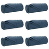 VidaXL alfombras 6 piezas azul marino 170 x 130 cm polar