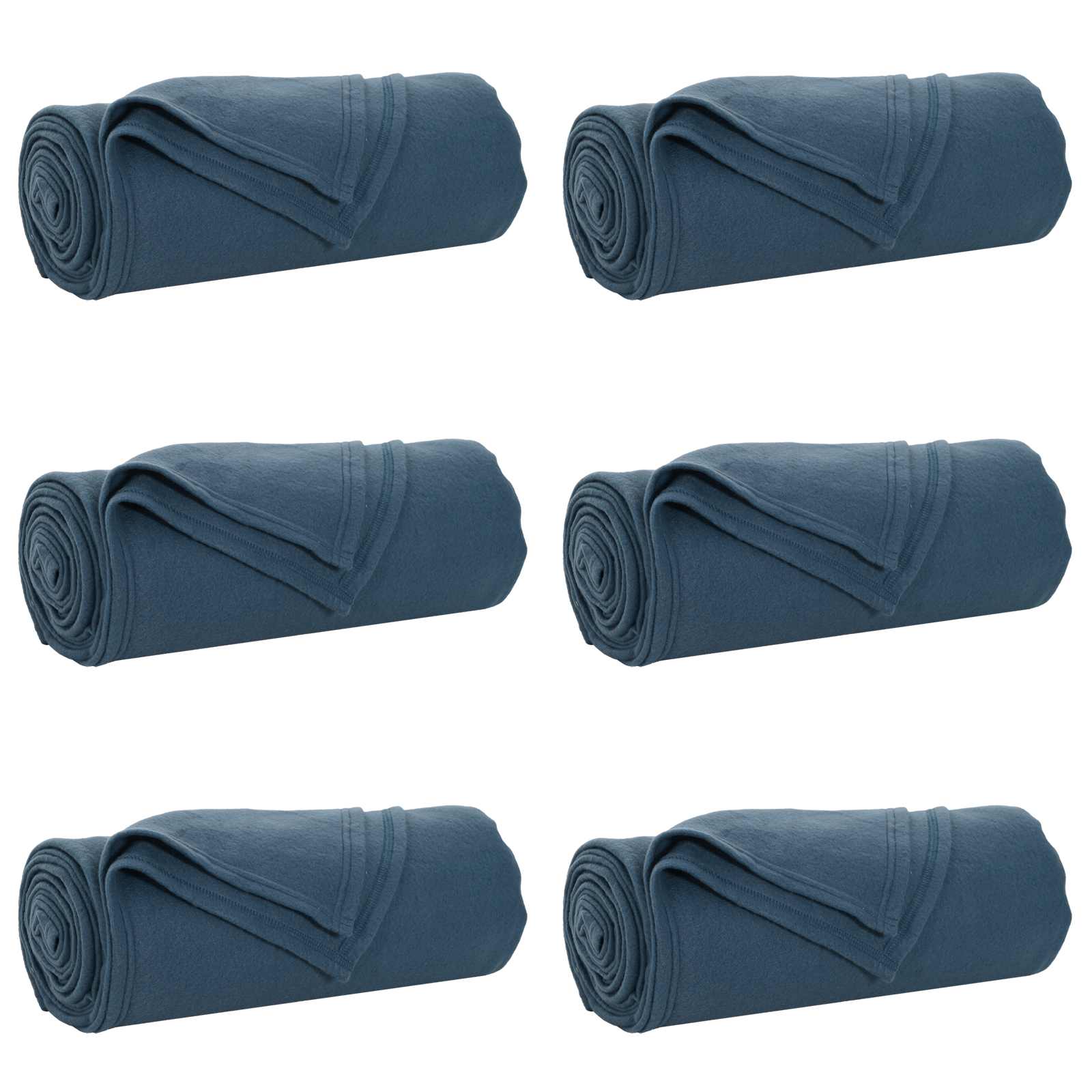 Tappeti VidaXL 6 pezzi in pile blu navy 200 x 150 cm