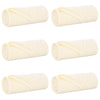 Tappeti Vidaxl 6 pz panna 240 x 220 cm in pile