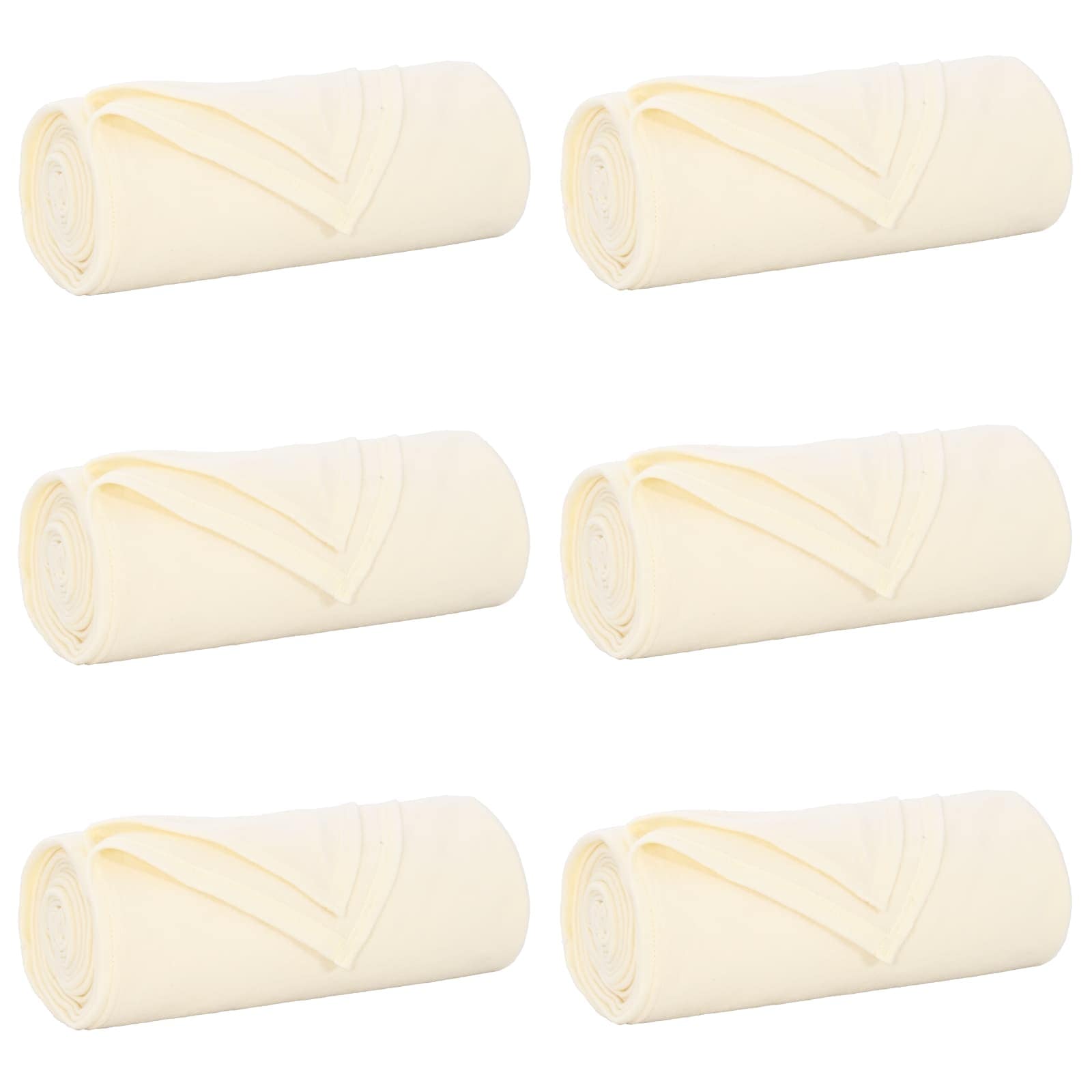 Vidaxl kleden 6 pcs crème 270 x 240 cm fleece