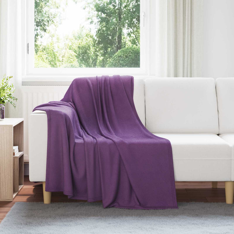 Tappeti Vidaxl 6 pezzi in pile viola 170 x 130 cm