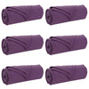 Tappeti Vidaxl 6 pezzi in pile viola 270 x 240 cm