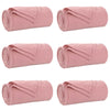 Vidaxl kleden 6 pcs roze 240 x 220 cm fleece