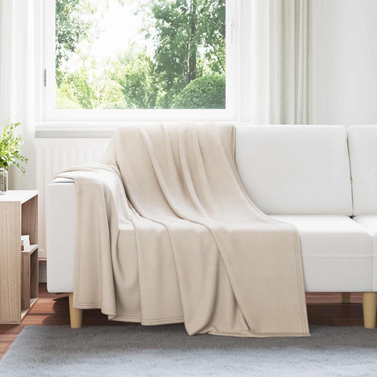 Tappeti Vidaxl 24 pz beige 200 x 150 cm in pile