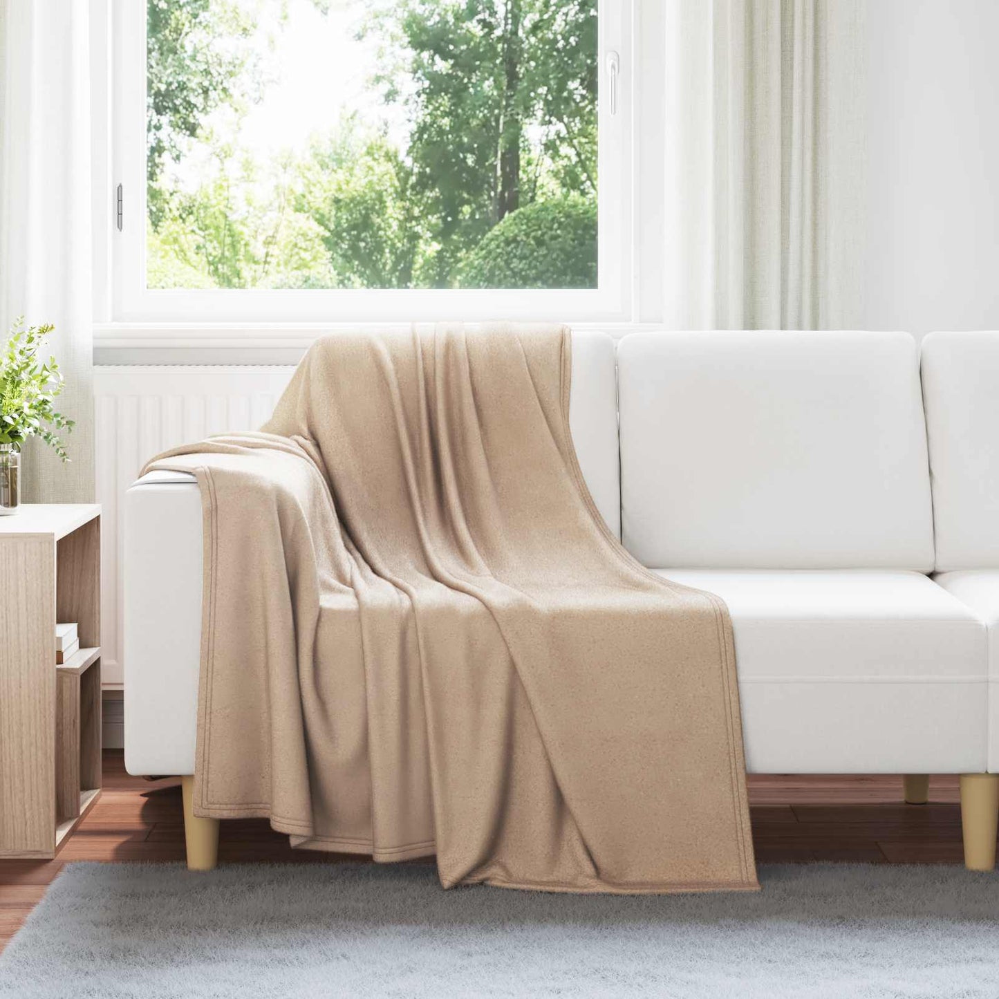 VidaXL alfombras 24 piezas camel 170 x 130 cm polar