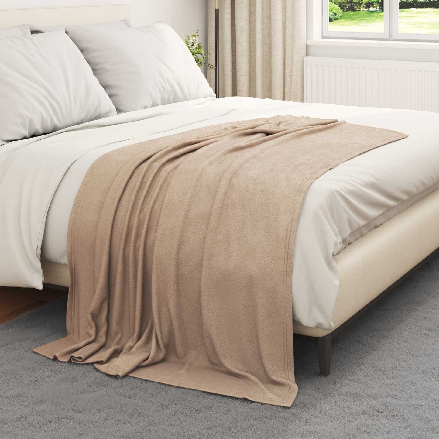 VidaXL alfombras 24 piezas camel 170 x 130 cm polar