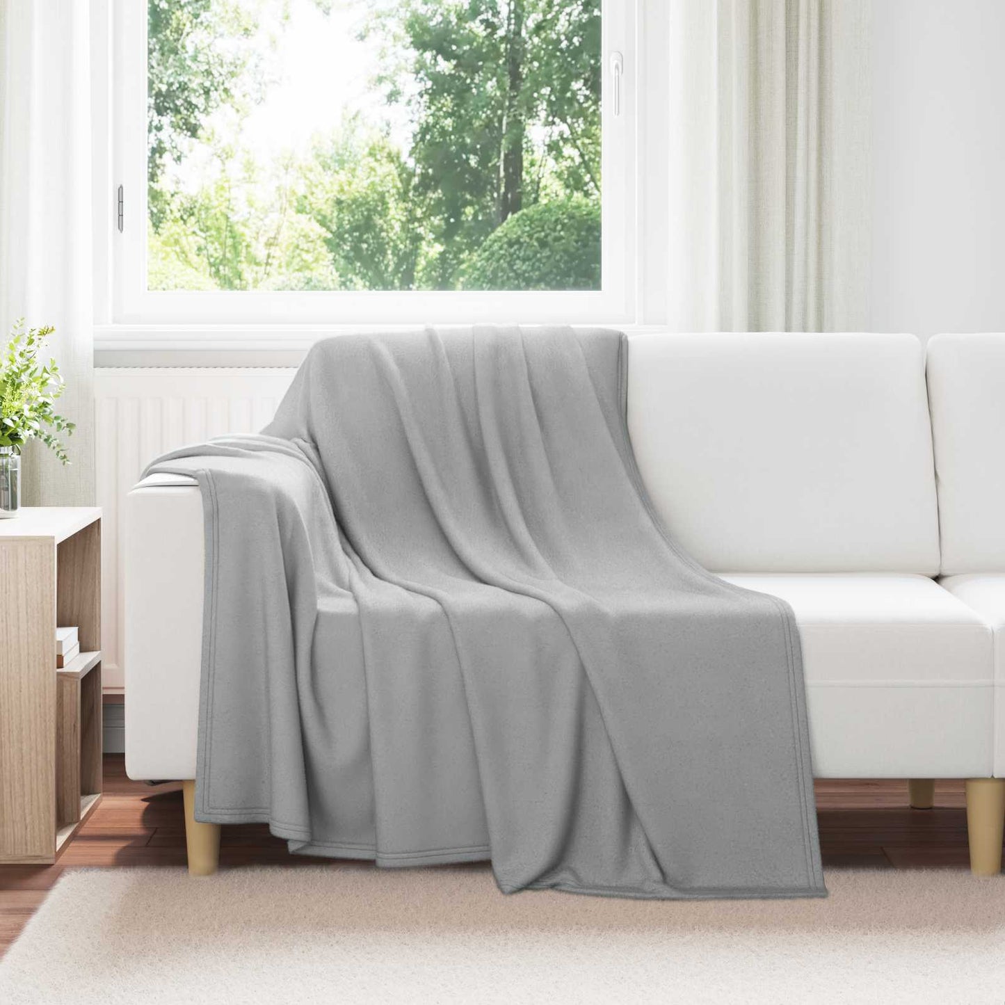 Tappeti VidaXL 24 pezzi in pile grigio 200 x 150 cm
