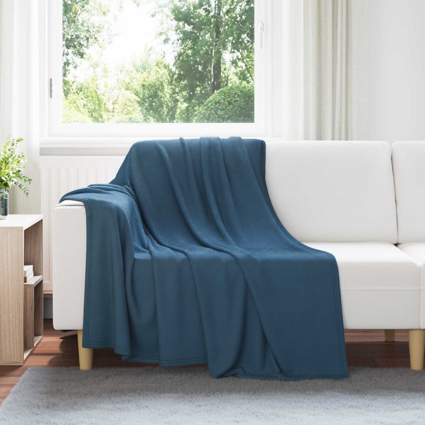 VidaXL alfombras 24 piezas azul marino 200 x 150 cm polar