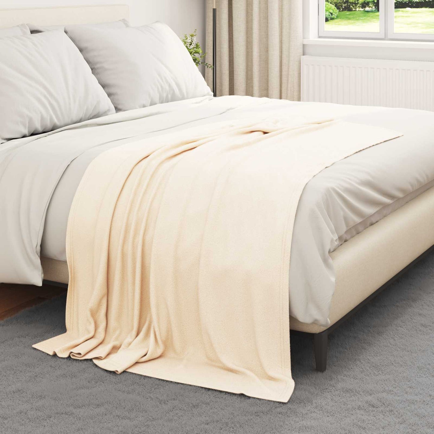 Tappeti VidaXL 24 pz panna 170 x 130 cm in pile