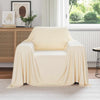 Vidaxl coperta in pile crema 210 x 140 cm
