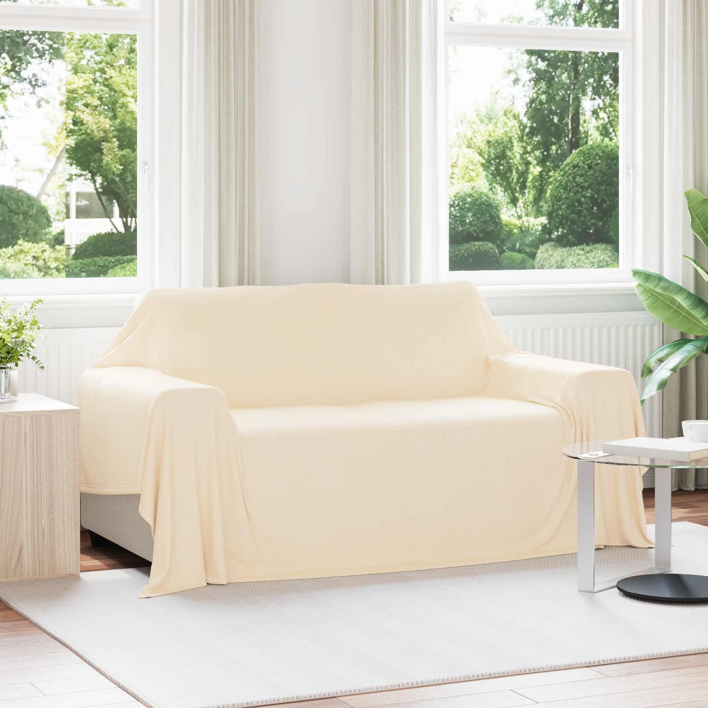 Vidaxl manta crema 280 x 210 cm polar