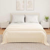 Vidaxl coperta in pile crema 350 x 270 cm