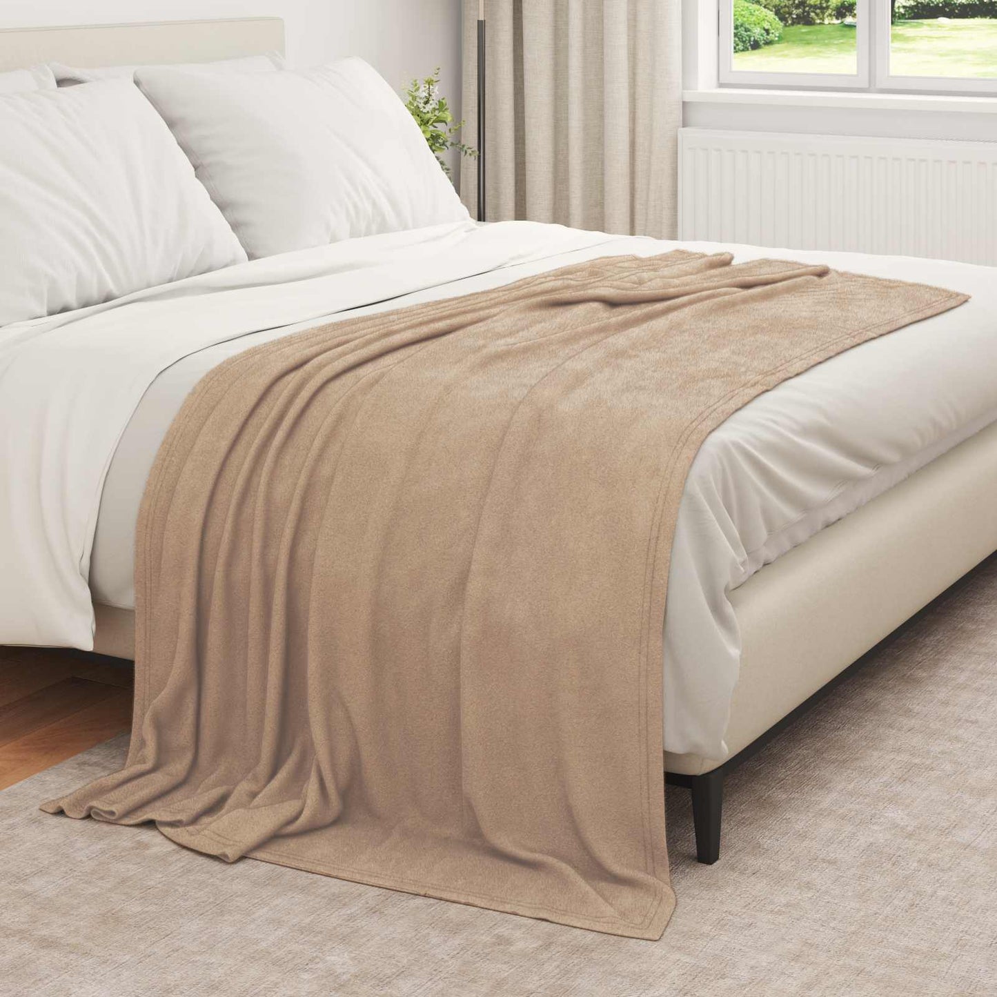Vidaxl manta camel 210 x 140 cm polar