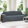 Coperta Vidaxl in pile grigio scuro 350 x 270 cm