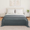 Coperta Vidaxl in pile grigio scuro 350 x 270 cm