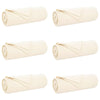 Tappeti VidaXL 6 pezzi in pile crema 210 x 140 cm