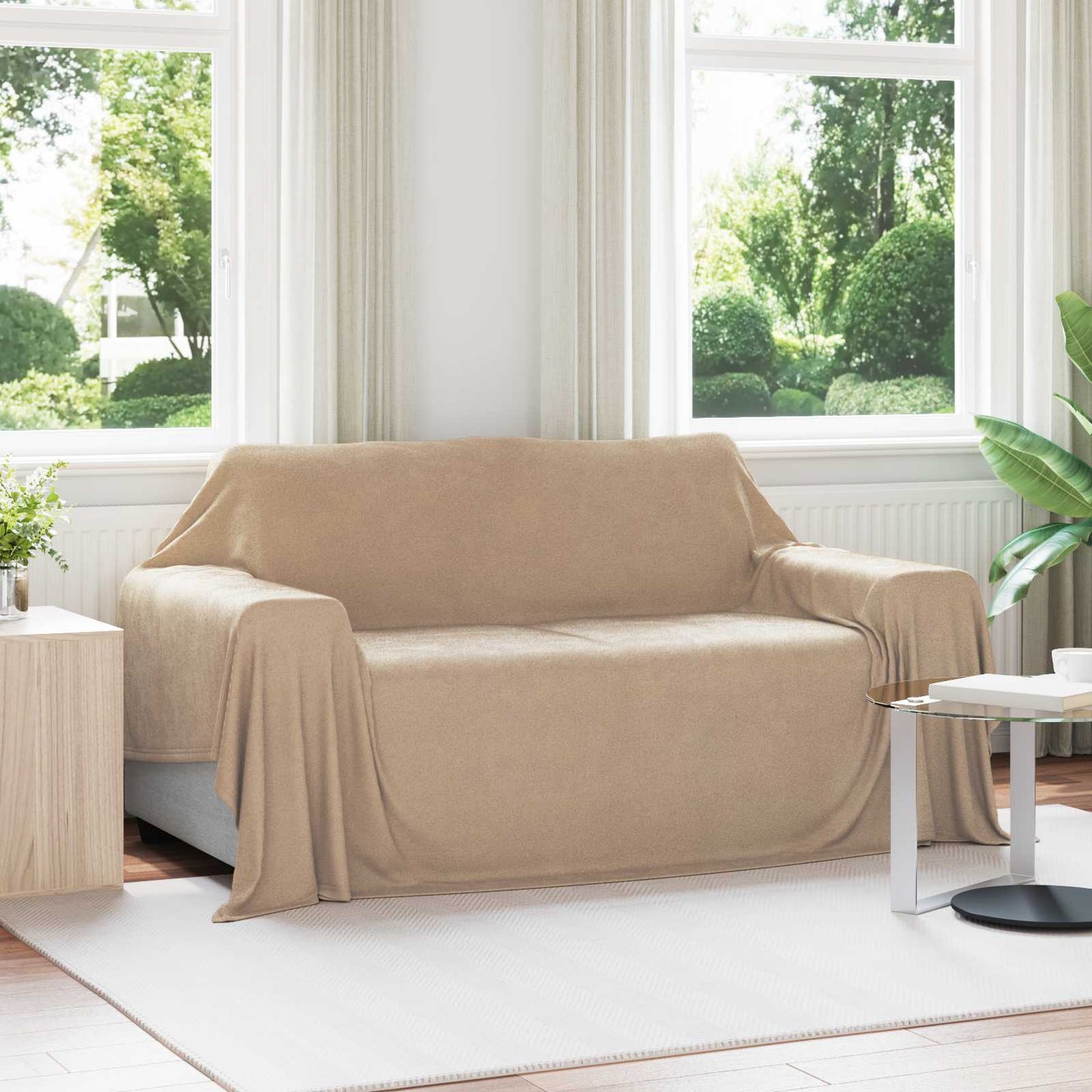 VidaXL alfombras 6 piezas camel 280 x 210 cm polar