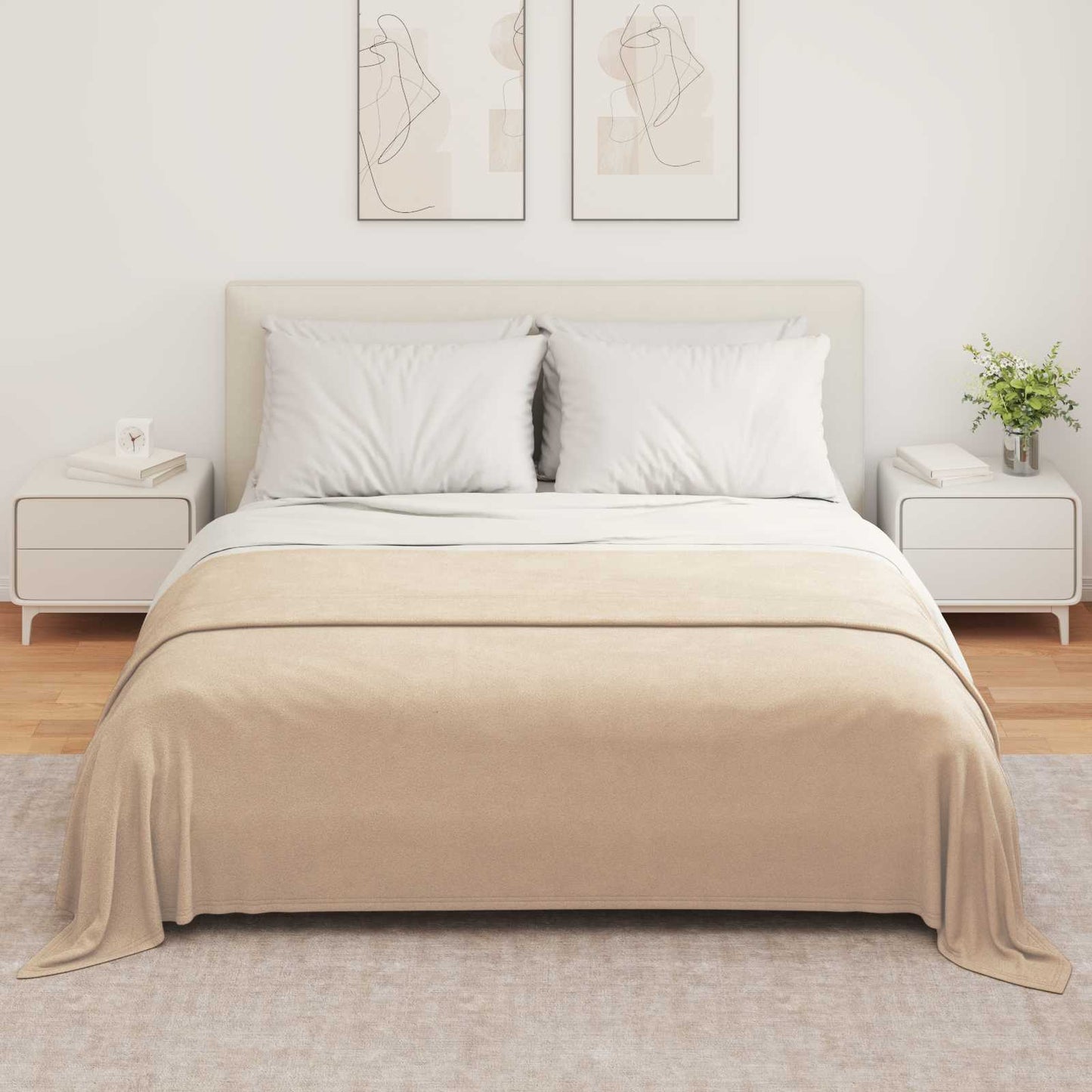 VidaXL alfombras 6 piezas camel 280 x 210 cm polar