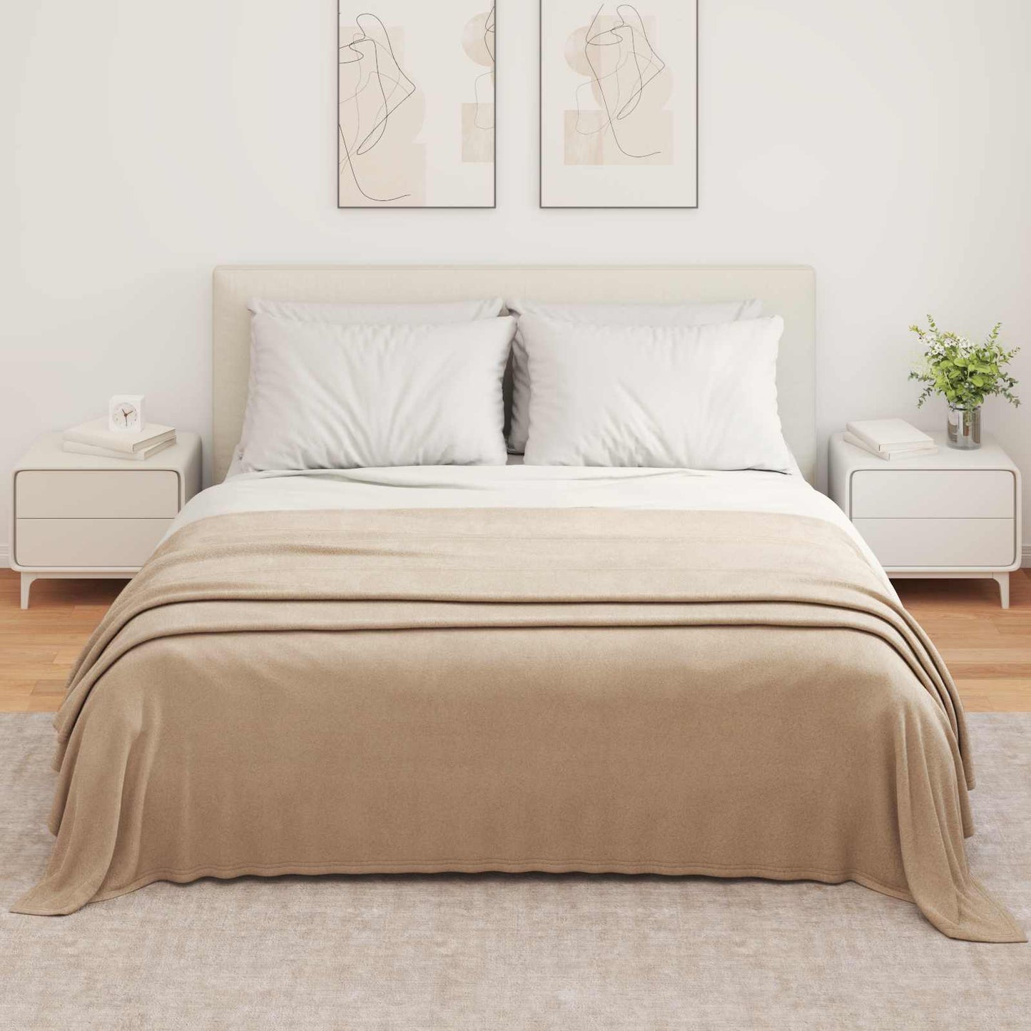 Tappeti VidaXL 6 pezzi cammello 350 x 270 cm in pile