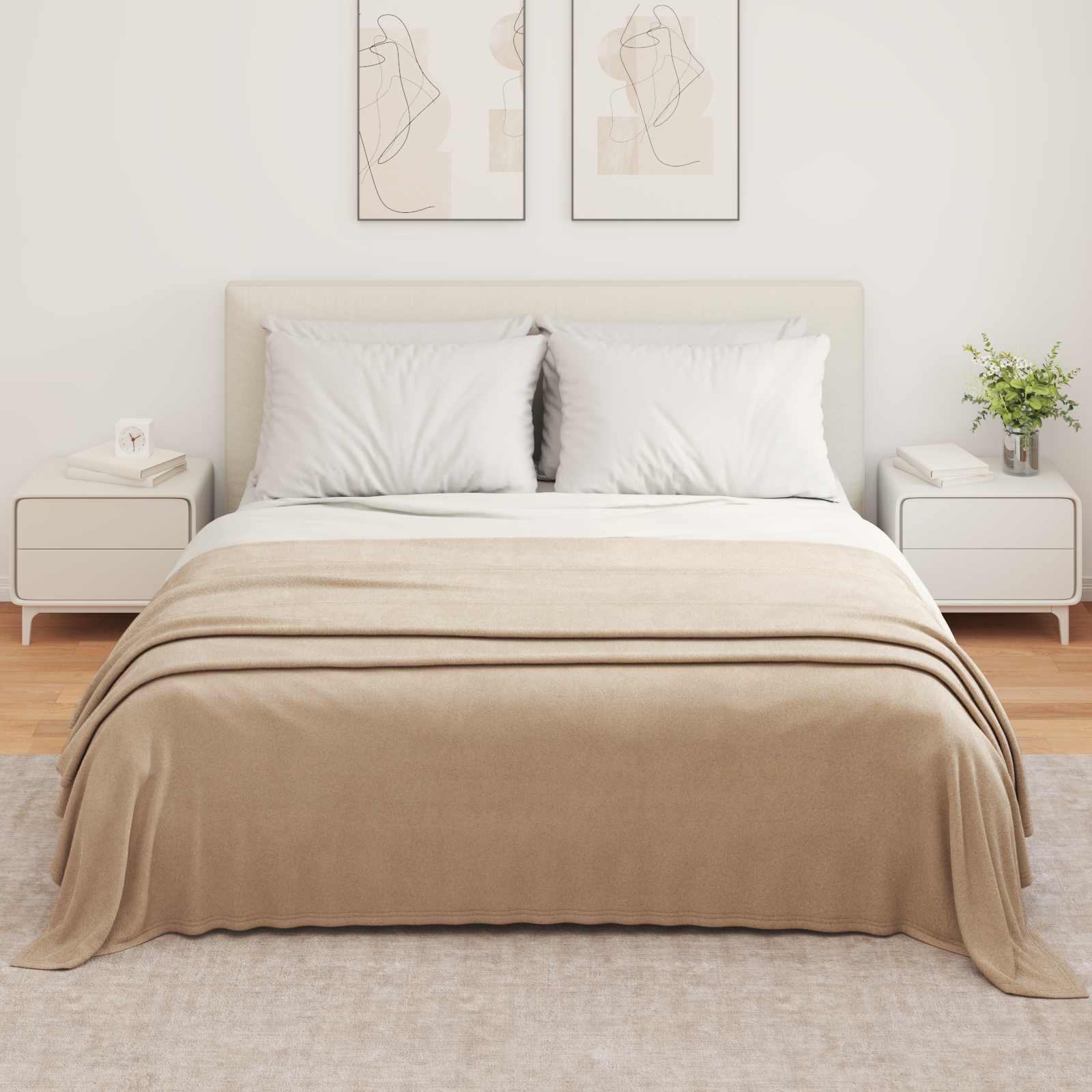 Tappeti VidaXL 6 pezzi cammello 350 x 270 cm in pile