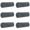 Vidaxl kleden 6 pcs donkergrijs 210 x 140 cm fleece