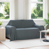 Vidaxl kleden 6 pcs donkergrijs 280 x 210 cm fleece