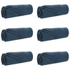 Tappeti VidaXL 6 pezzi in pile blu navy 280 x 210 cm
