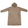 Coperta con cappuccio Vidaxl cammello con flanella