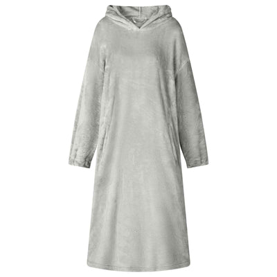 Felpa con cappuccio coperta Vidaxl grigia con flanella
