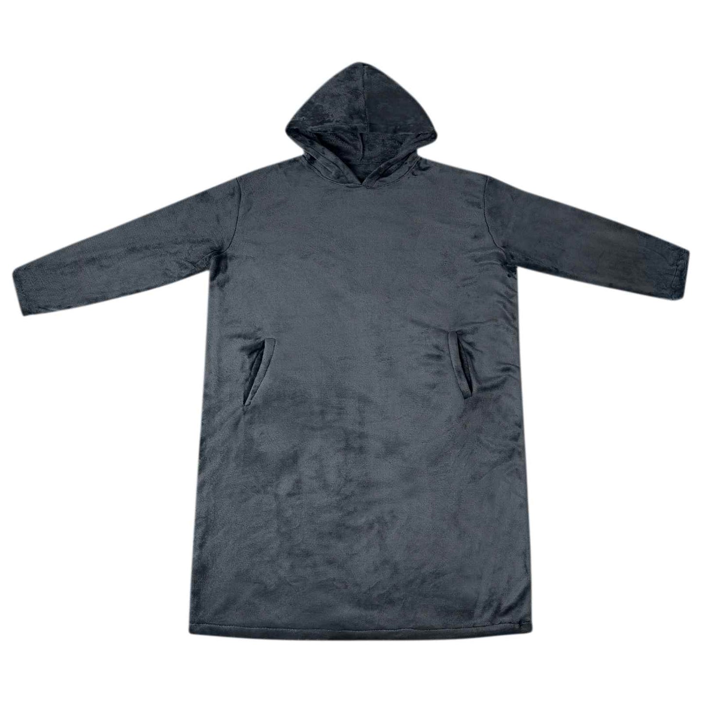 VidaXL manta sudadera con capucha azul marino s franela