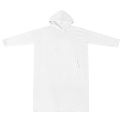 Vidaxl coperta con cappuccio in flanella bianca