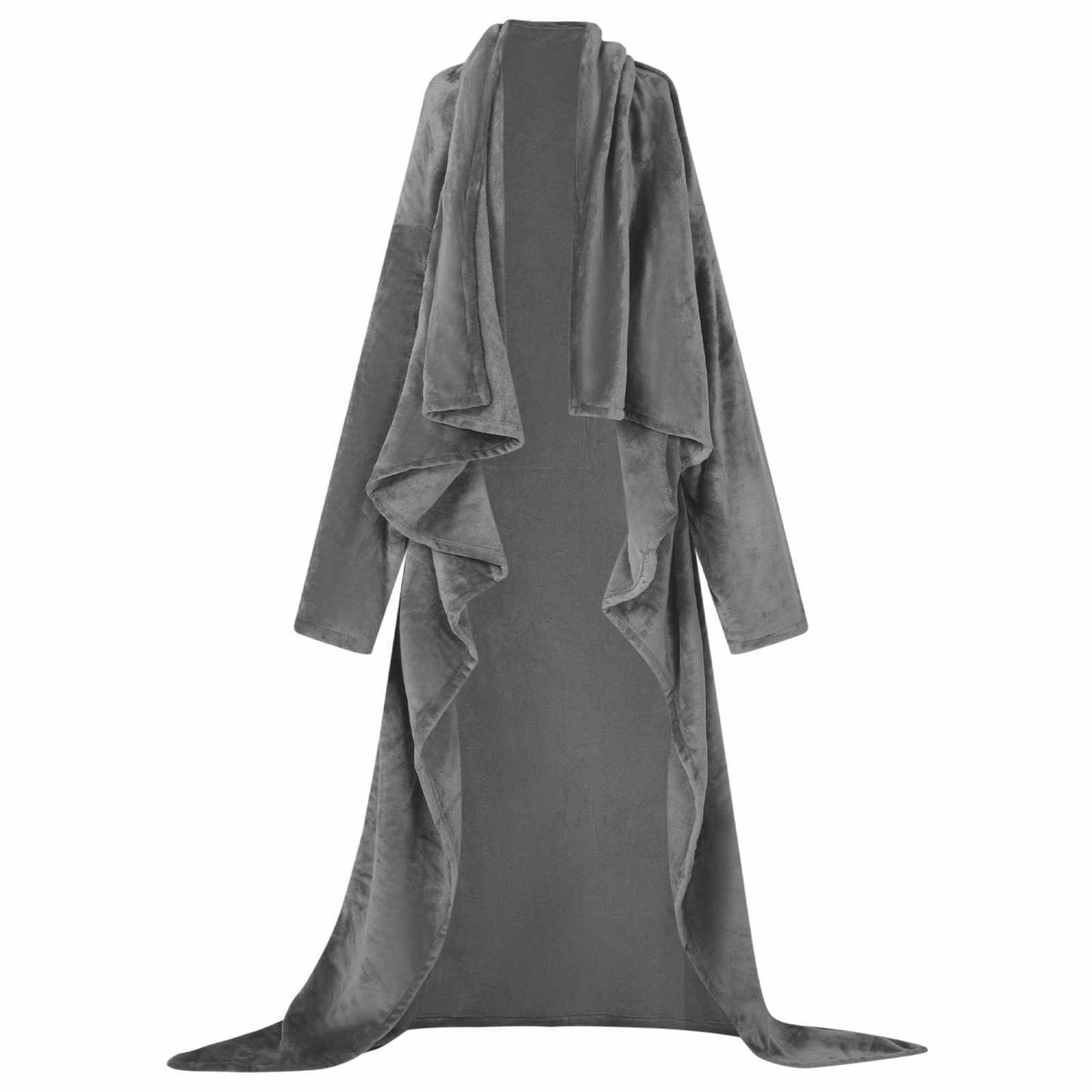 Felpa con cappuccio coperta Vidaxl grigio scuro in flanella