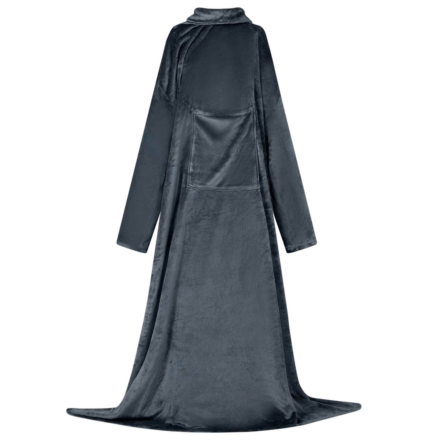 VidaXL coperta con cappuccio in flanella blu navy con cappuccio