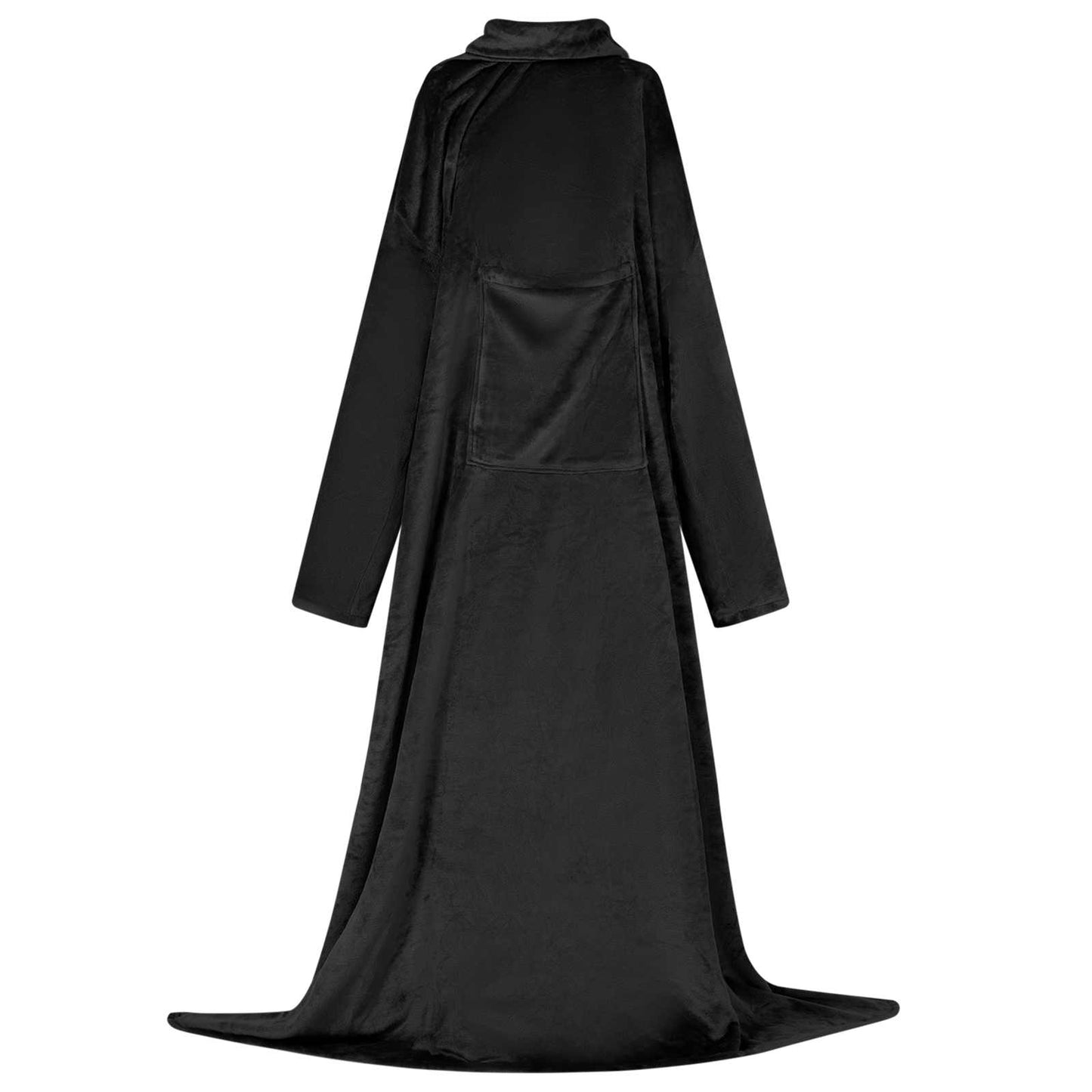VidaXL coperta con cappuccio nera in flanella