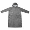Sudadera con capucha vidaxl gris oscuro con forro polar y franela