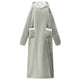 Felpa con cappuccio coperta Vidaxx grigia con pile e flanella