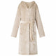 Vidaxl badjas hoodie beige s flanel