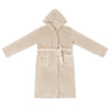 Vidaxl badjas hoodie beige l flanel