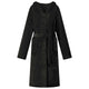 Felpa con cappuccio VidaXL accappatoio nera XXXL flanella