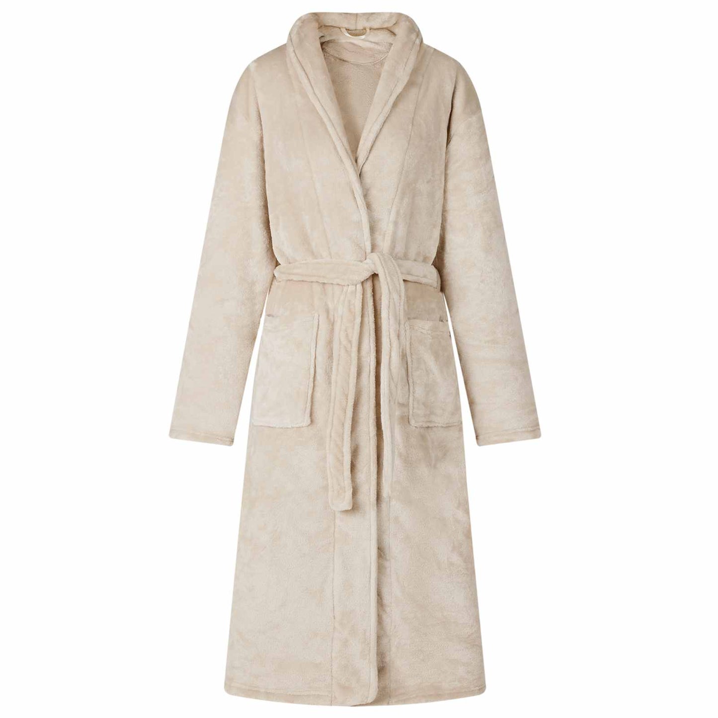 Accappatoio Vidaxl senza cappuccio in flanella beige