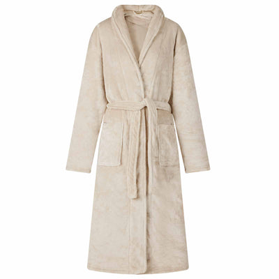 Vidaxl badjas zonder kap beige xxl flanel