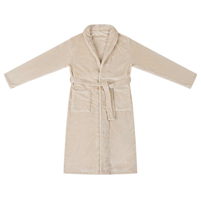 Vidaxl badjas zonder kap beige xxl flanel
