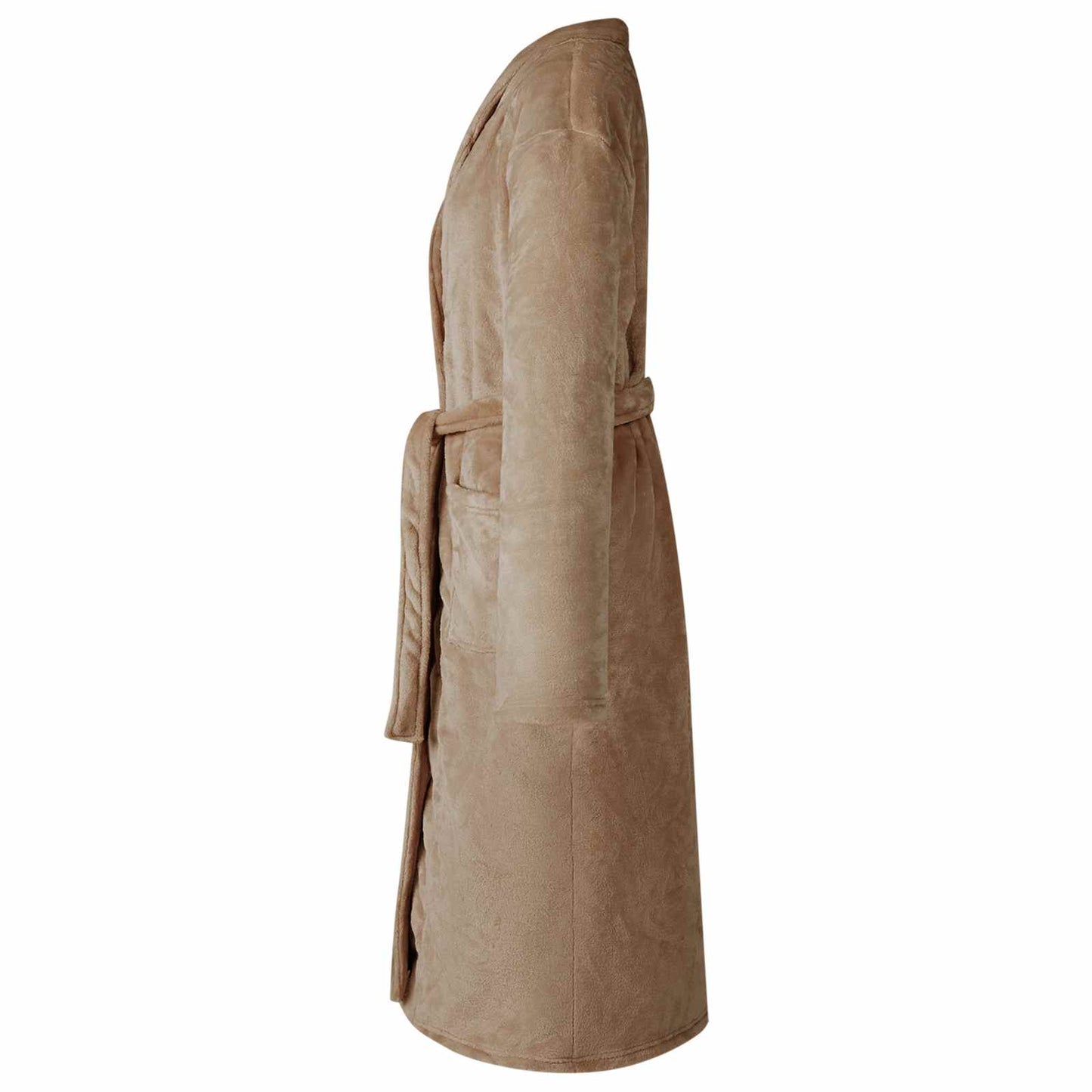 VidaXL albornoz sin capucha franela camel xxxl