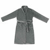 Vidaxl badjas zonder kap donkergrijs s flanel