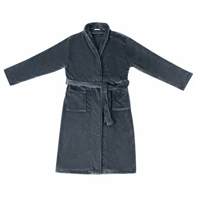 Vidaxl badjas zonder kap marineblauw xxxl flanel